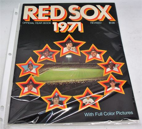 VTG Red Sox Yearbook baseball