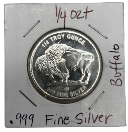 American Buffalo - .999 Fine Silver - 1/4 Troy Ounce Silver Bar