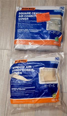 (2) New Window Air Conditioner Covers