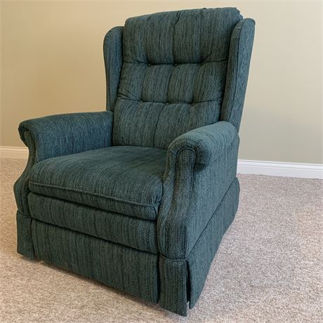 Rust Belt Revival Online Auctions - Flexsteel Dark Green Reclining Chair