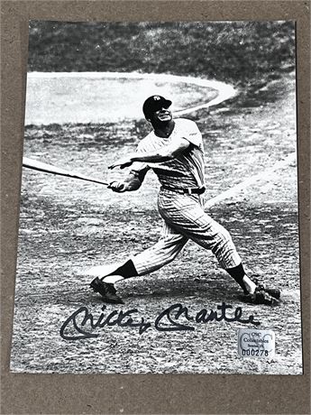 Autographed Mickey Mantle Signed Photo COA