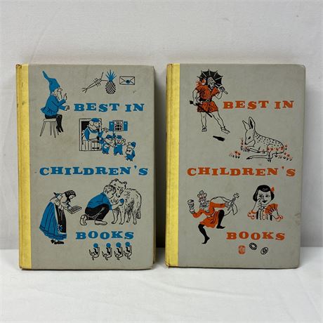 Vintage 1958 & 1959 Best in Children's Books, Nelson Doubleday Publishing