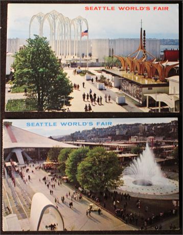 Vintage World's Fair Postcards, 1962