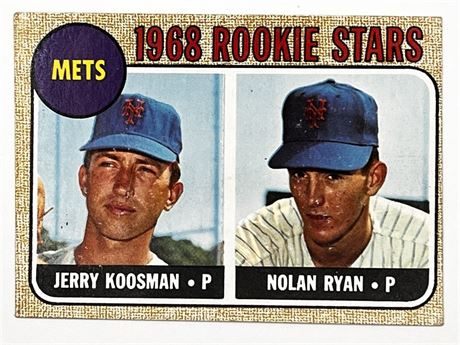 RC Nolan Ryan Rookie Card 1968 Topps Baseball #177 Card