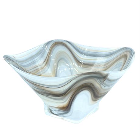 Contemporary Art Glass Centerpiece Vase