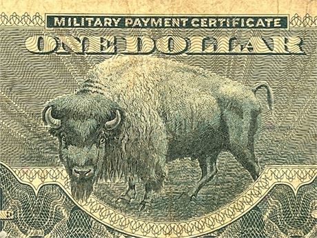 Bison / Buffalo Series 692 One Dollar Military Payment Certificate