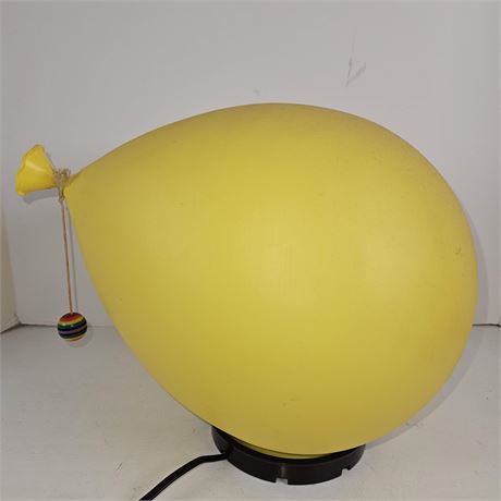 Yellow Balloon Lamp w/ Decorative String Pull