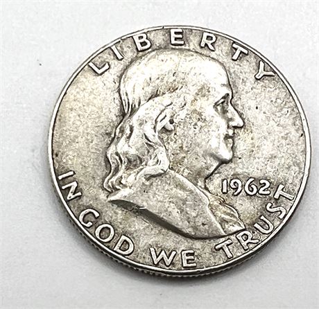 1962 Silver Franklin Half Dollar