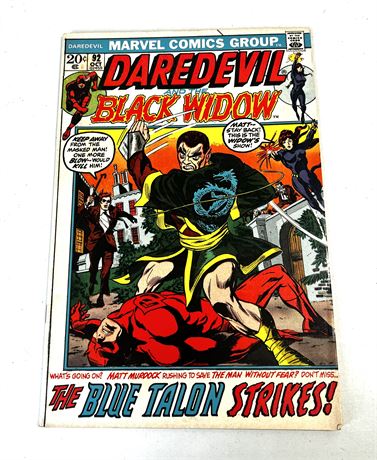 Marvel Comics "DAREDEVIL" Sept. 1972 #92 Comic