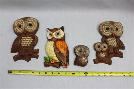 Vintage Owl Wall Plaques