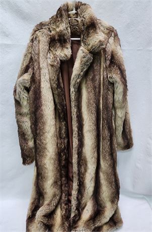 Womens 2XL Faux Fur Coat