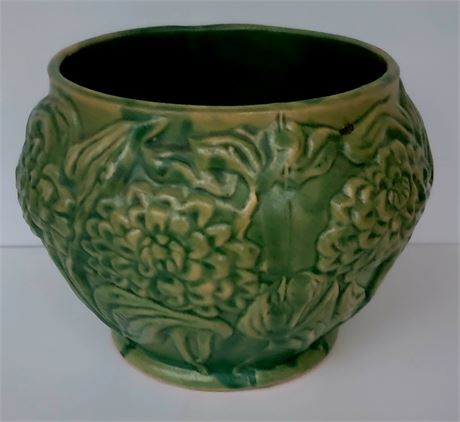 Vintage ceramic green planter