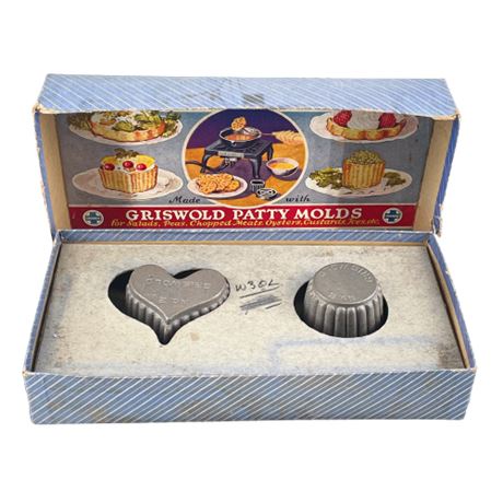 One Set No. 2 Griswold Patty Molds