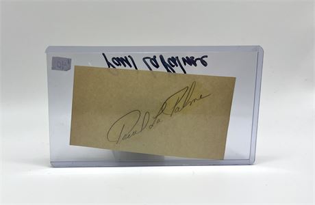 Paul LaPalme Baseball Players 2x4" Signed Card