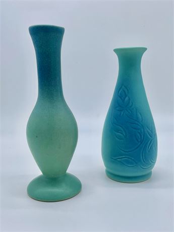 2 Van Briggle Bud Vases