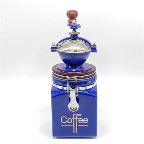 Hues N Brews Ceramic Coffee Canister Grinder