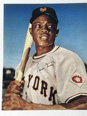1951 Willie Mays Signed 8x10 Certified Photo…High Gloss