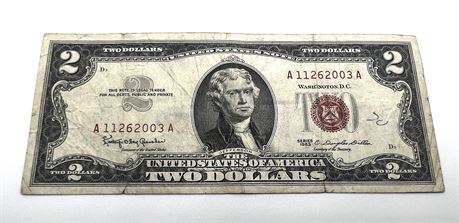 1963 Series Two Dollar Red Seal