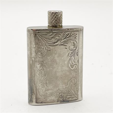 Vintage Etched Miniature Perfume Flask