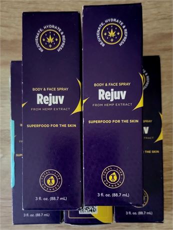 (4) New boxes of Rejuv Body & Face Spray
