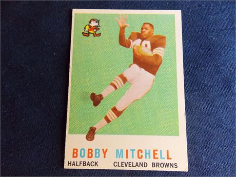 1959 Topps #140 Bobby Mitchell rookie card, Cleveland Browns