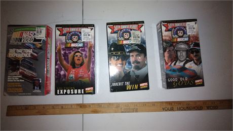 4 Nascar VHS tapes
