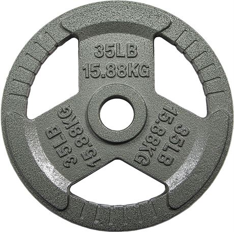 New 35 lb. weight Olympic iron weightlifting plate