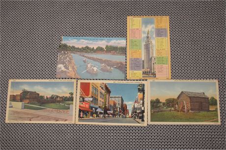 Vintage Cleveland and Kentucky Postcards