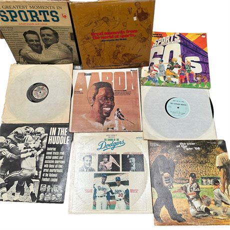 Lot of Sports Play by Play Records