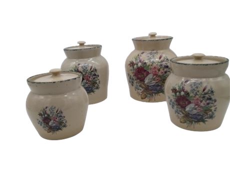 Home and Garden Party 4 Piece Canister Set