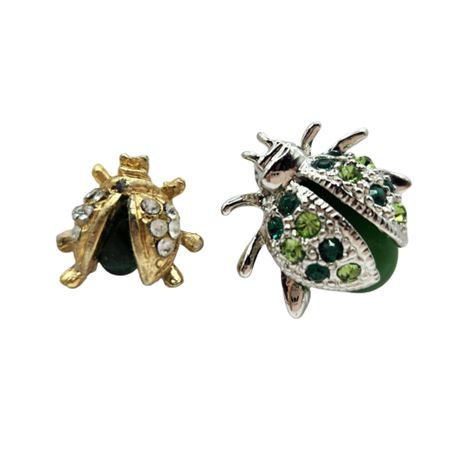 Pair of Beetle Brooches